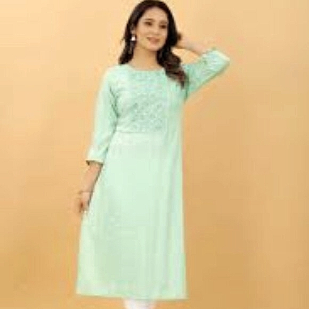 Rachna Embroidered Mint Green Dress boho Countrycore Size L